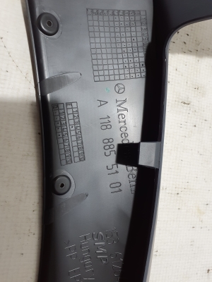 Mercedes Benz CLA-Class W118 (2019–2026) Front bumper lower spoiler A1188855101 - 3