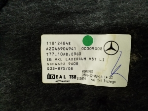 Mercedes Benz GLK-Class 204 (2008–2015) Trunk side trim panel A2046904941 - 2
