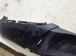 BMW X6 E71 (2008–2014) Front bumper lower spoiler 7319796 - 3