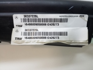 Mercedes Benz ML-Class 164 (2005–2011) Katuse turvapadi A1648600905 - 2