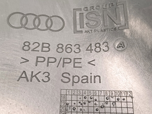 AUDI A1 GB (2018–2026) Inner sill trim 82B863483A - 3