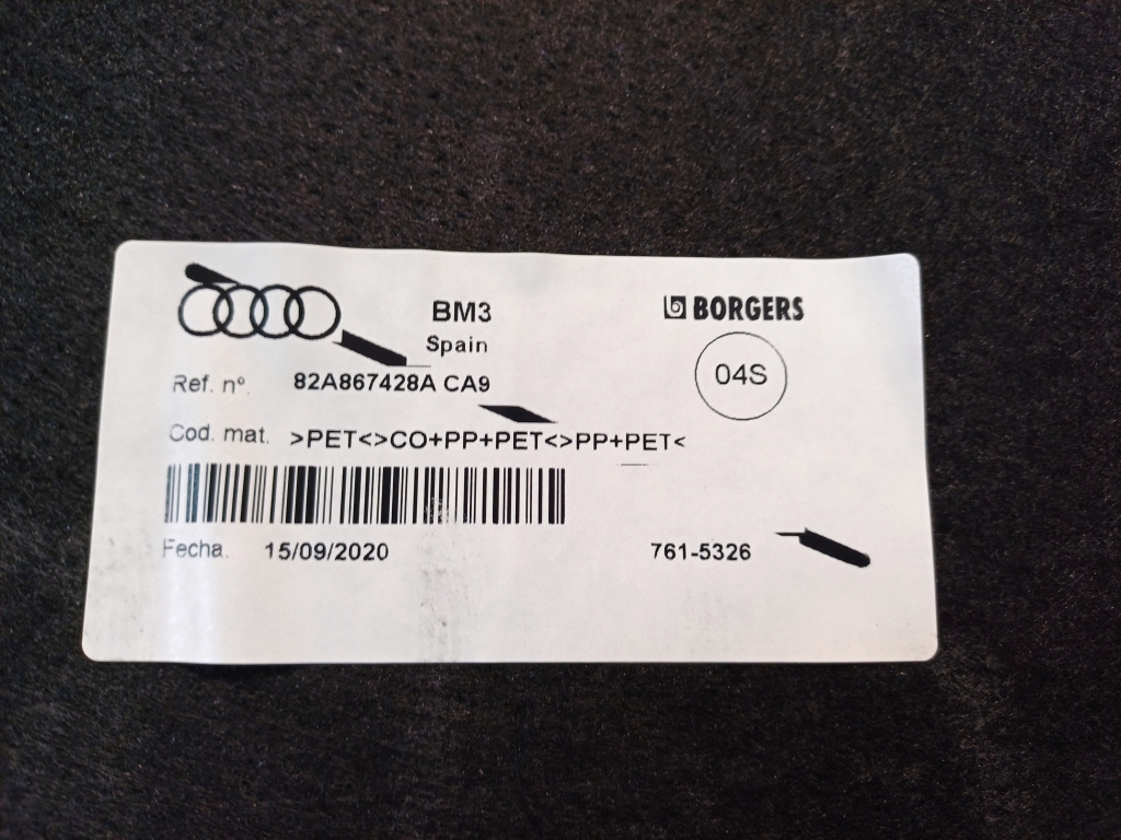 AUDI A1 GB (2018-2024) Trunk Trim 82A867428A 25414471