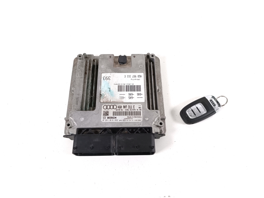 AUDI A6 C7/4G (2010-2020) Engine Control Unit ECU 4G0907311E 25447269