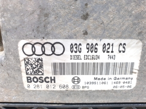 AUDI A3 8P (2003–2012) Mootori juhtplokk 03G906021  0281012608 - 3