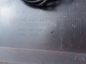 Volkswagen Golf VII (2012–2026) Heckstoßstange 5G6807421 - 2