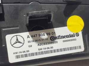 Mercedes Benz Vito 447 (2014–2026) Heater control panel A4479059901 - 2