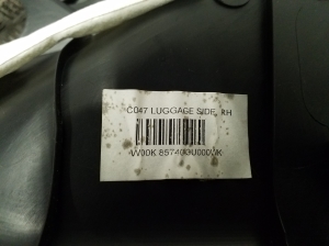 Kia Sportage (2010–2016) Trunk side trim panel 857403U000 - 3