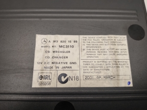Mercedes Benz ML-Class 163 (1998–2005) CD mainītājs A1638201589 - 3
