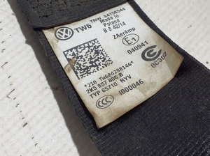 Volkswagen Caddy III (2004–2015) Front seat belt 2K5857806B - 2