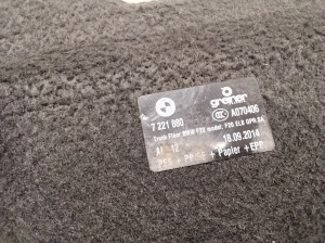 BMW 1 SERIES F20 (2010–2026) Trunk carpet 7221880 - 2