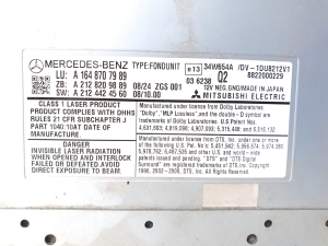 Mercedes Benz GLK-Class 204 (2008–2015) DVD player A1648707989 A2128209889 A2124424560 - 2