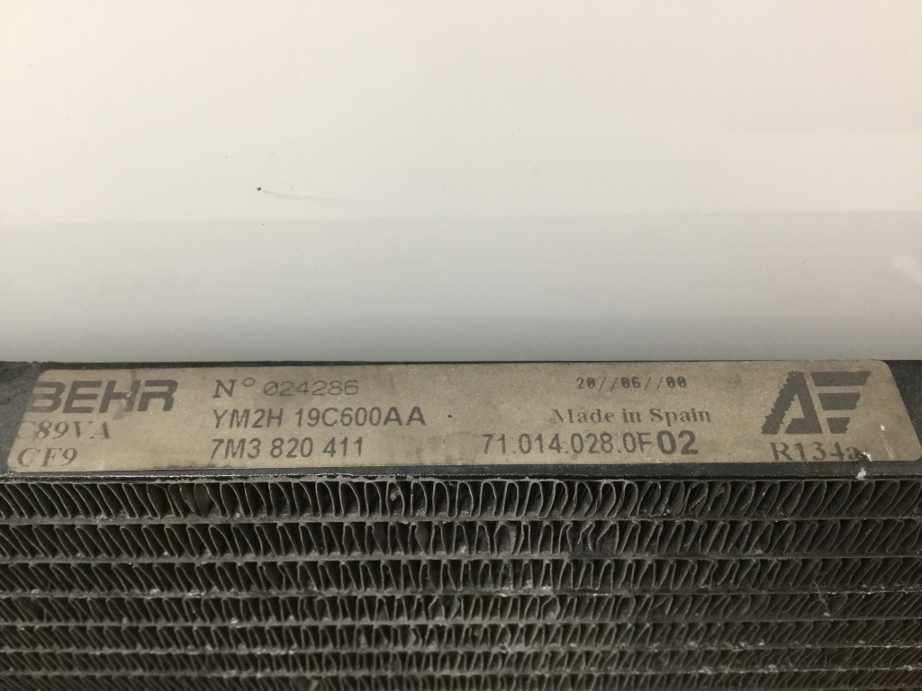 VOLKSWAGEN Sharan 1 generation (1995-2010) Радиатор кондиционера 7M3820411 21239069