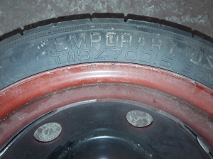 Hyundai i20 (2008–2014) Spare wheel TEMPORARY - 2