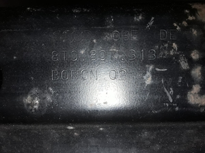  Rear bumper beam and its details 