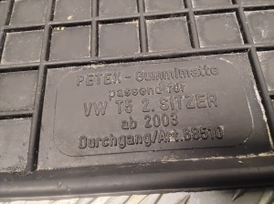 Volkswagen Multivan V (2003–2026) Floor mats - 2