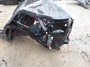 VOLVO C 40 I (2022–2026) Aizmugurējais spārns un tā detaļas 32394084 - 2