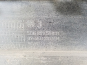 Volkswagen Golf VII (2012–2026) Heckstoßstangen Unterspoiler 5G6807568D - 2