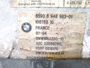 BMW 7 SERIJA E68 (2001–2008) Audio, Video, Navigation 6590694898301 10878810 A2C53086060 - 3