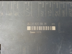 Mercedes Benz S-Class 220 (1998–2005) Priekšējā sēdekļa vadības bloks A2208206826 - 4