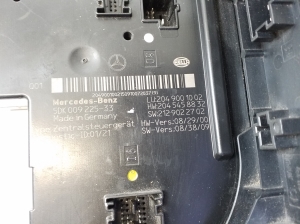 Mercedes Benz C-Class 204 (2007–2014) SAM-Block A2049001002 - 4