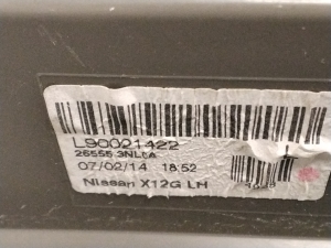 NISSAN Leaf I (2010–2017) Eckleuchte hinten 265553NL0A - 2