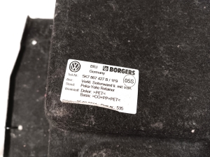 Volkswagen Golf VI (2008–2013) Trunk side trim panel 5K7867427B - 2