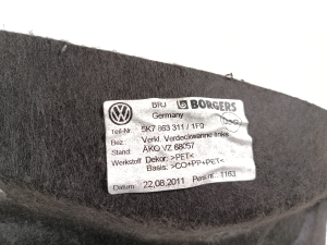 Volkswagen Golf VI (2008–2013) Sonstiges Teil Kofferraum innen 5K7863311 - 3