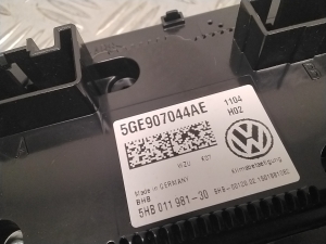 Volkswagen Golf VII (2012–2026) Heater control panel 5GE907044AE - 3