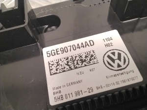 Volkswagen E-Golf (2017–2026) Heater control panel 5GE907044AD - 3