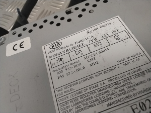 Kia Soul (2014–2019) Audio, video, navigation 96560E4021CA - 3