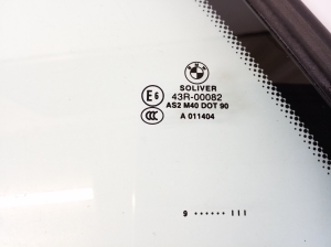 BMW Z4 E89 (2009–2016) Seitenscheibe hinten (Karosserie) 7192302 - 2