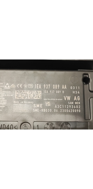 AUDI Q4 e-tron I (2021–2026) Mugavusmoodul 1EA937089AA - 2