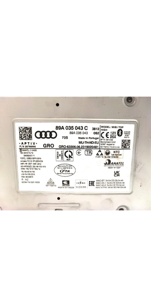 AUDI Q4 e-tron I (2021–2026) Audio, Video, Navigation 89A035043C - 2