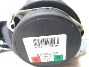 Skoda Yeti (2009–2017) Sicherheitsgurt hinten 615180800B - 3