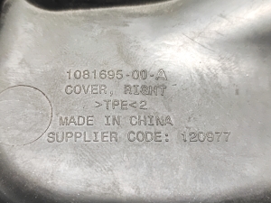 Tesla Model 3 3 (2016–2024) Kapotialune kate 1081695-00-A - 2