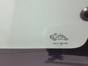 Dacia Logan I (2004–2012) Seitenscheibe hinten (Karosserie) 8200396108 - 3