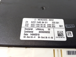Mercedes Benz S-Class 221 (2005–2013) Vadības bloks A2215408401 - 3