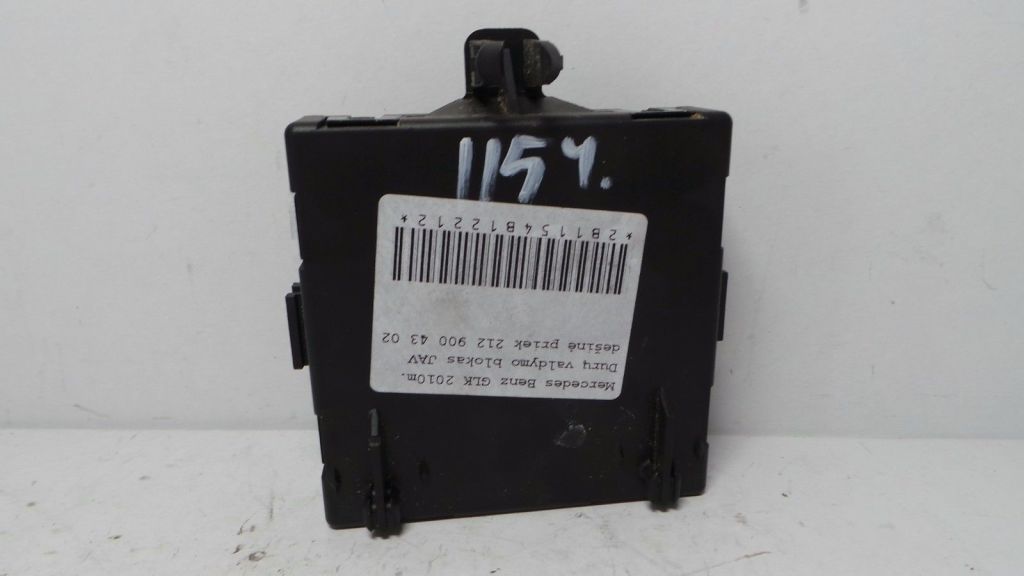 MERCEDES-BENZ GLK-Class X204 (2008-2015) Front Right Door Control Unit A2129004302 20972398