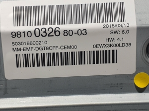 Peugeot 5008 (2017–2026) Screen 9810032680 - 2