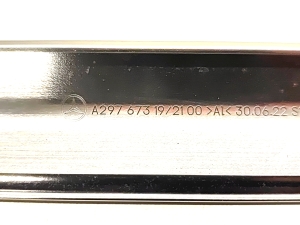 Mercedes Benz EQS 297 (2021–2026) Rear quarter window outer molding A2976732100 - 4