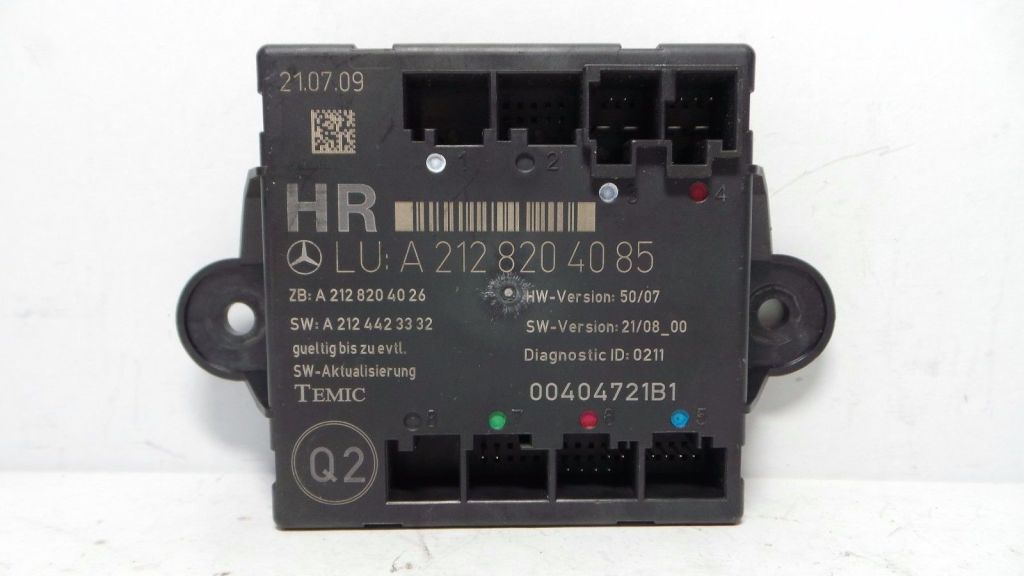 MERCEDES-BENZ GLK-Class X204 (2008-2015) Rear Right Door Control Unit A2128204085 20972386