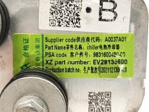 Peugeot 208 (2019–2026) Konditsioneeri vooliku ventiil 9831600480 - 2