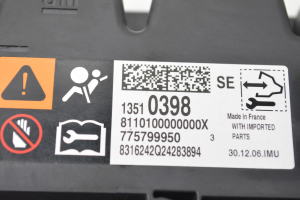 Opel Astra K (2015–2021) Airbag module 13510398 - 3