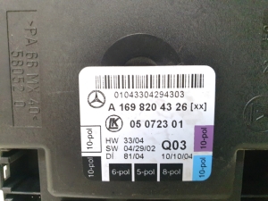 Mercedes Benz A-Class 169 (2004–2012) Front door control unit A1698204326 - 4