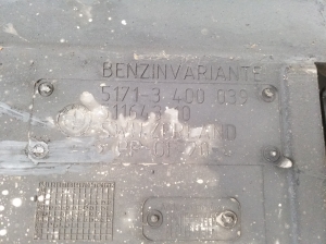 BMW X3 E83 (2003–2010) Rear underbody shield 3417402 - 4