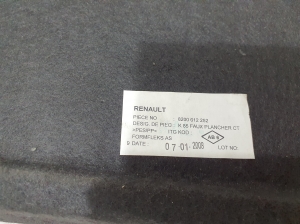 RENAULT Clio III (2005–2012) Tapis de coffre 8200612252 - 5