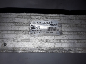 AUDI A4 B8 (2007–2016) Vahejahuti radiaator 8K0145805P - 2