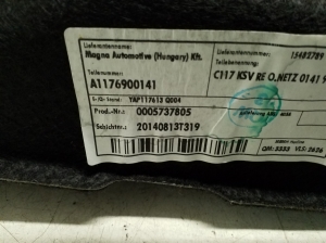 Mercedes Benz CLA-Class W117 (2013–2019) Trunk side trim panel A1176900141 - 3