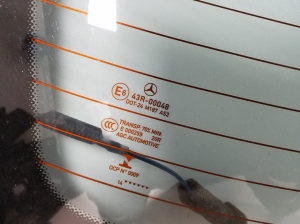 Mercedes Benz CLA-Class W117 (2013–2019) Aizmugures stikls A1176700180 - 3