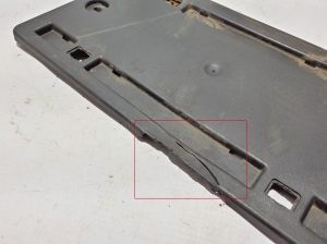 AUDI Q8 (2018–2026) Front bumper license plate holder 8W8827113 - 4